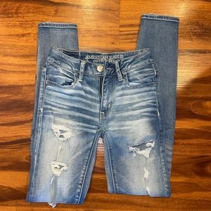 American Eagle ripped jeans